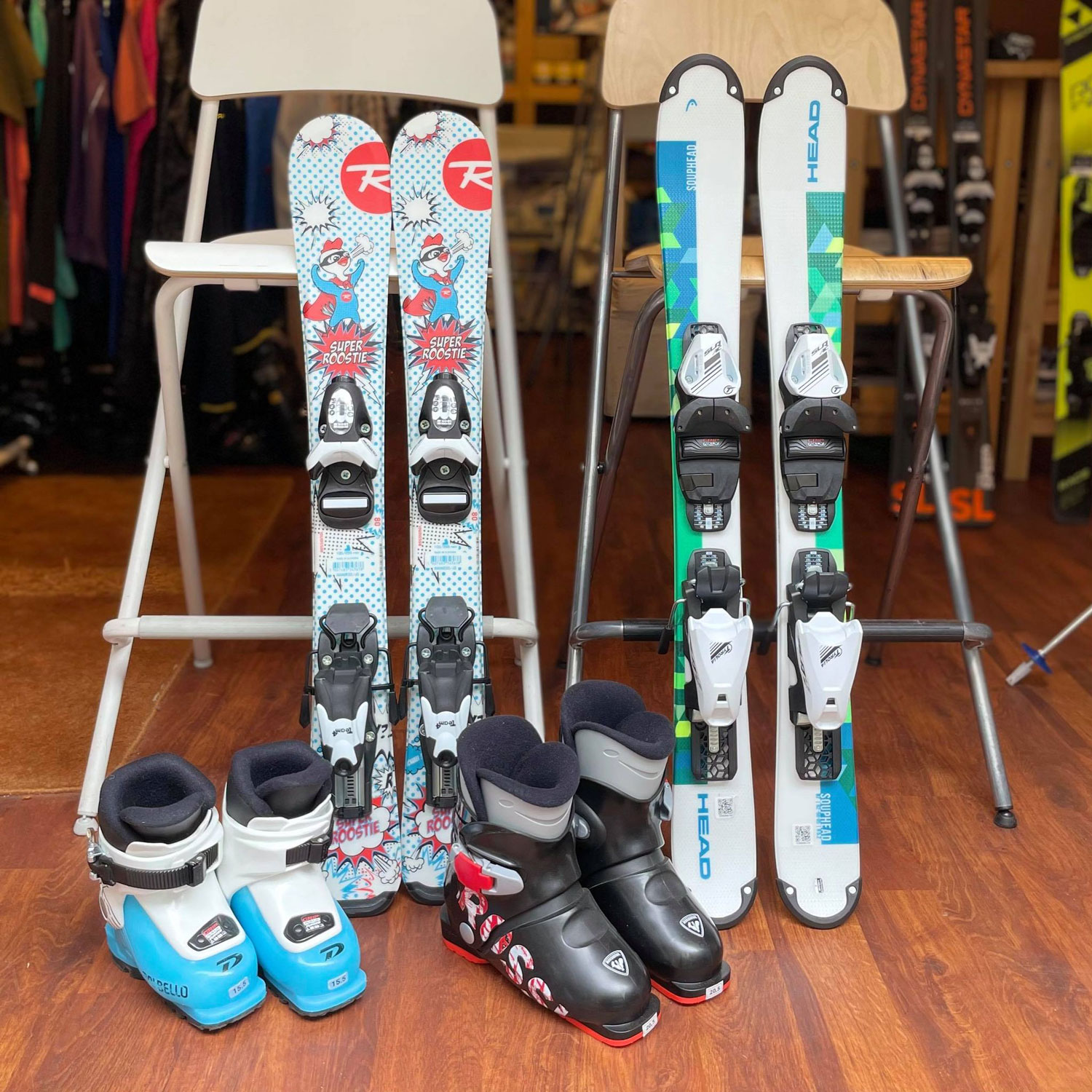残りわずか スキー板 ブーツ セット 130 265㎜・GIRO スキー